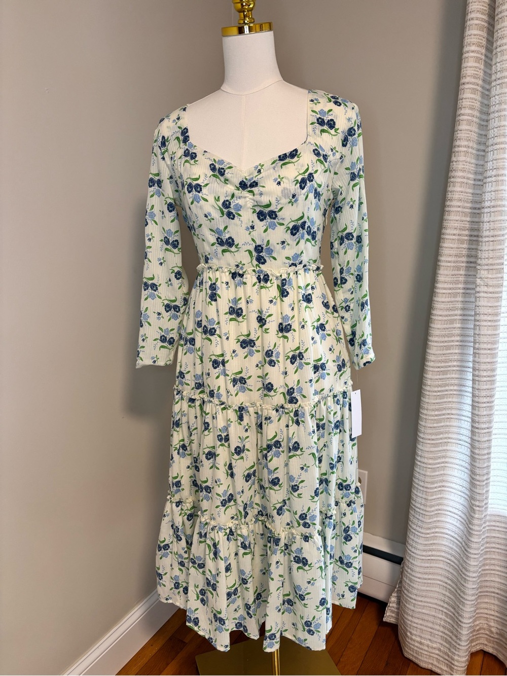 Sweet Baby Jamie by Jamie Mizrahi Floral Midi Dress NWT Size Small